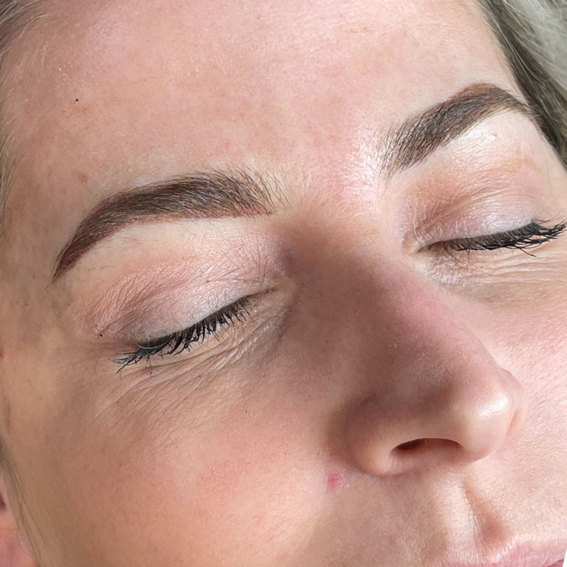 After - Tired of filling in brows