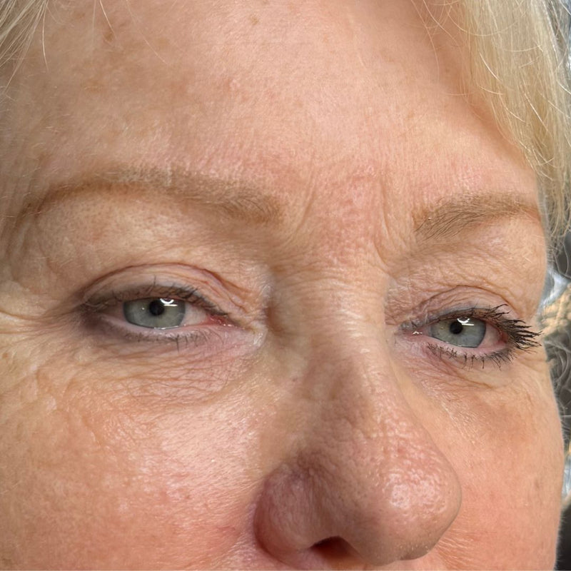 Before - Light brows + old tattoo
